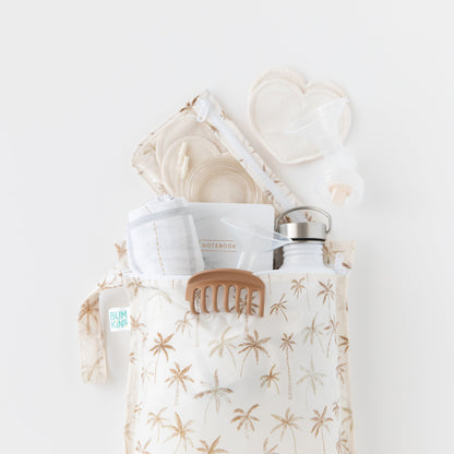 5-Piece Lightweight, Waterproof Packing Set in Palm Print | Bumkins