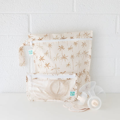 5-Piece Lightweight, Waterproof Packing Set in Palm Print | Bumkins