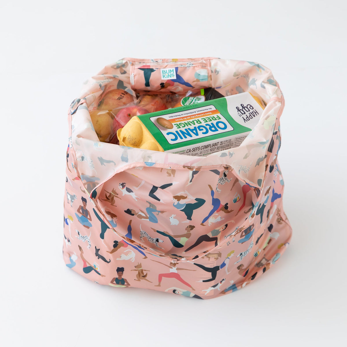 5-Piece Waterproof Travel Bag Set in Yoga Poses Print | Bumkins