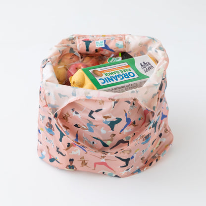 5-Piece Waterproof Travel Bag Set in Yoga Poses Print | Bumkins