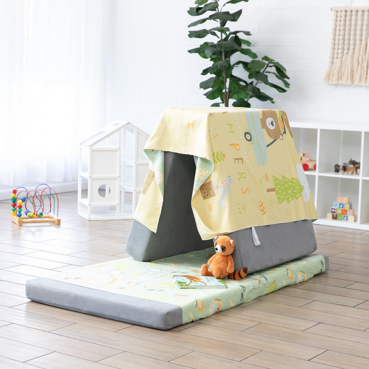 Happy Campers Roll & Go Indoor, Outdoor Camping Blanket | Bumkins