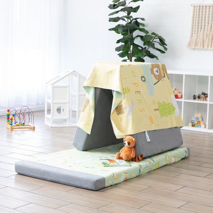 Happy Campers Roll & Go Indoor, Outdoor Camping Blanket | Bumkins
