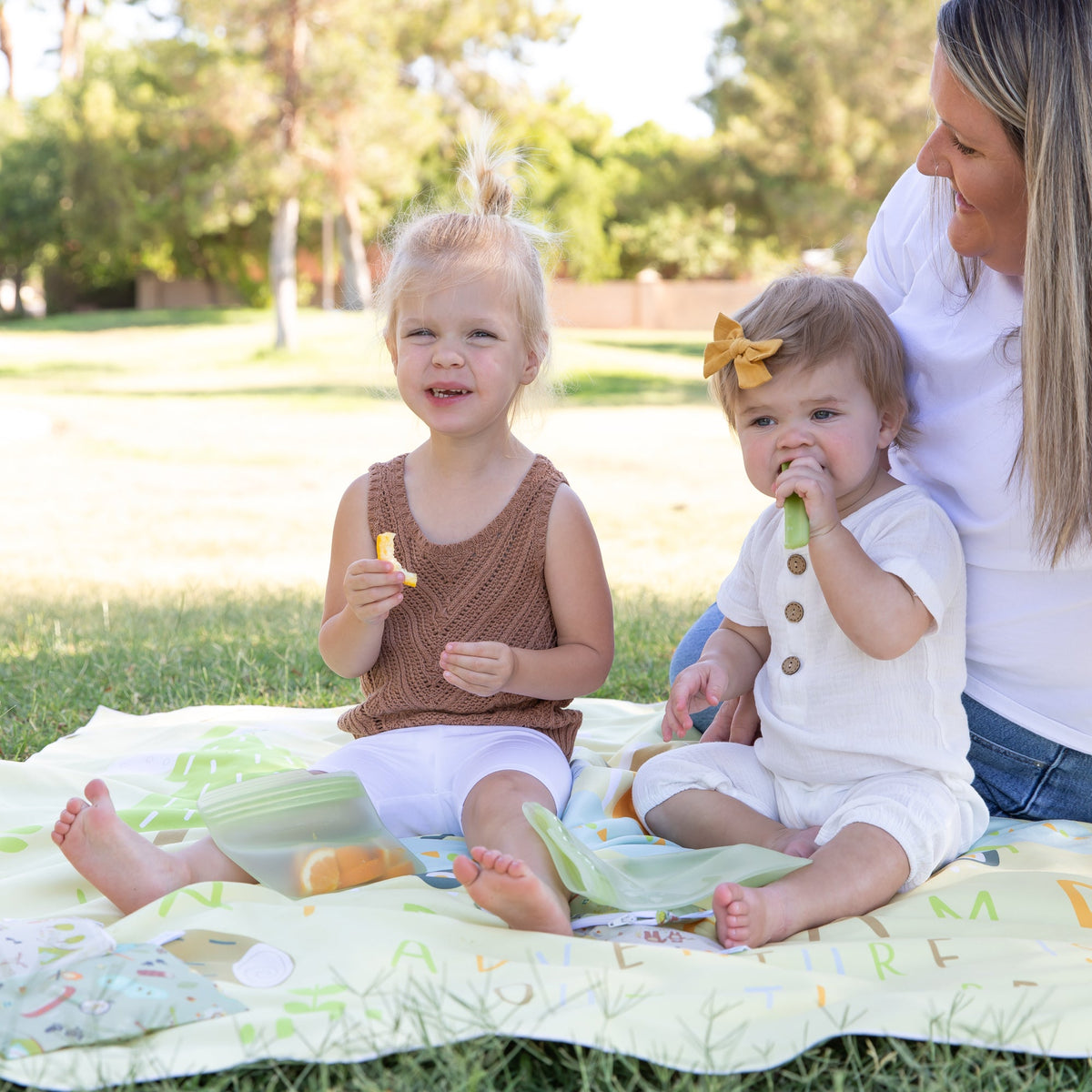 Happy Campers Roll & Go Indoor, Outdoor Camping Blanket | Bumkins