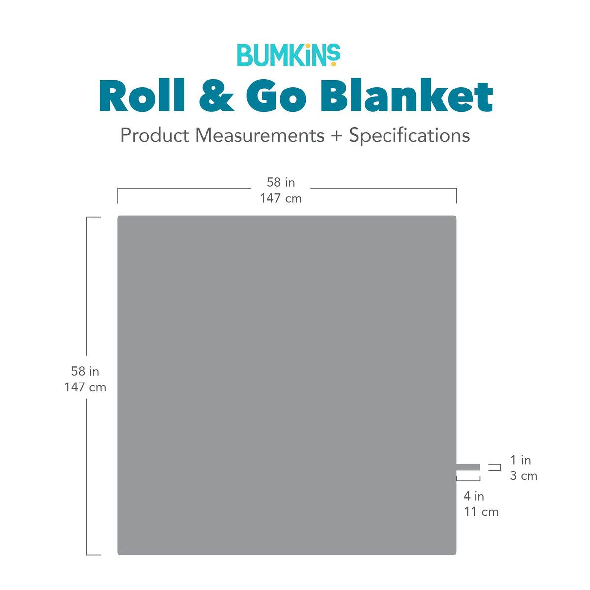 Happy Campers Roll & Go Indoor, Outdoor Camping Blanket | Bumkins