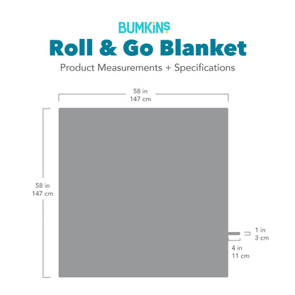Happy Campers Roll & Go Indoor, Outdoor Camping Blanket | Bumkins