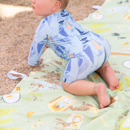 Happy Campers Roll & Go Indoor, Outdoor Camping Blanket | Bumkins