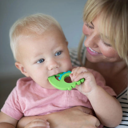 Silicone Baby Teether with Shape and Texture – Dinosaur Baby | Bumkins