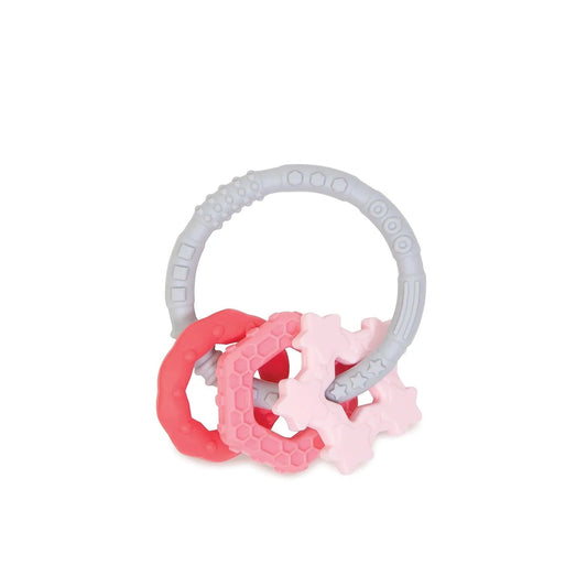 Food-Safe Silicone Teething Rings For Infants 3 mos up Baby | Bumkins