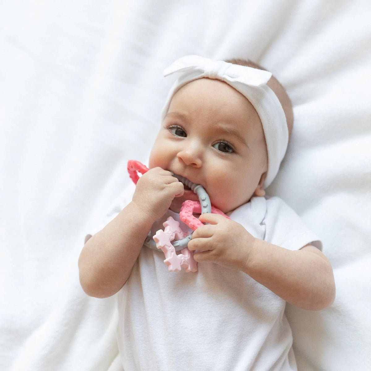 Food-Safe Silicone Teething Rings For Infants 3 mos up Baby | Bumkins