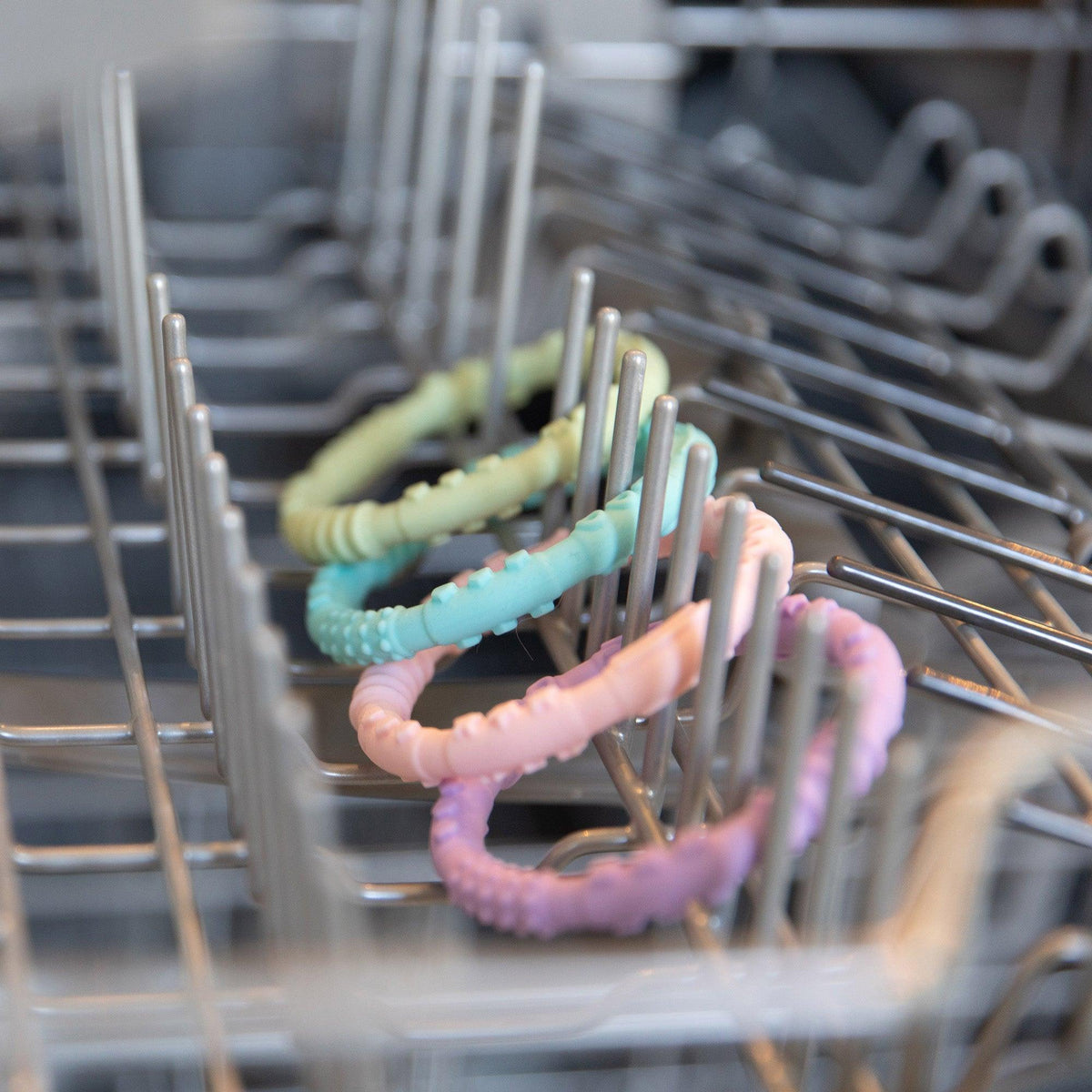 BPA-Free Silicone Teething Rings for Babies 3 months+ Baby | Bumkins