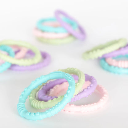 BPA-Free Silicone Teething Rings for Babies 3 months+ Baby | Bumkins