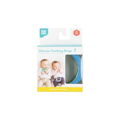 Silicone Teething Rings for Babies 3 months+ Baby | Bumkins