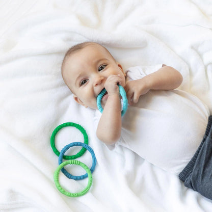 Silicone Teething Rings for Babies 3 months+ Baby | Bumkins