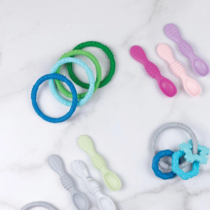Silicone Teething Rings for Babies 3 months+ Baby | Bumkins