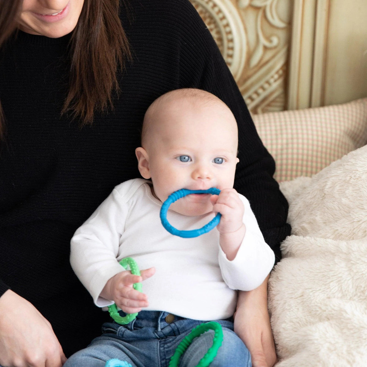Silicone Teething Rings for Babies 3 months+ Baby | Bumkins