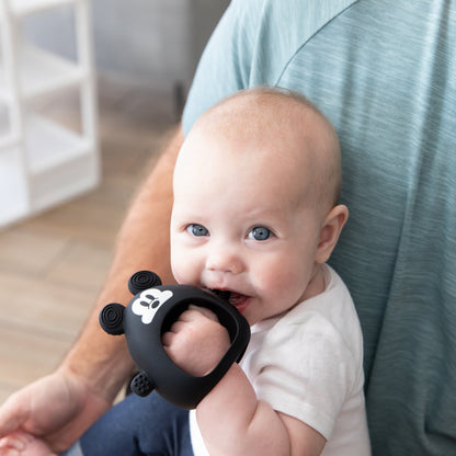 Silicone Un-Droppable Mitt Teether Toy, Disney Mickey Mouse | Bumkins