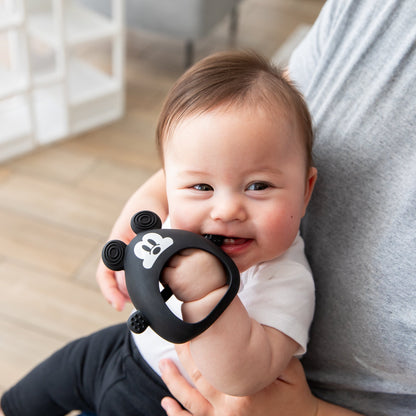 Silicone Un-Droppable Mitt Teether Toy, Disney Mickey Mouse | Bumkins