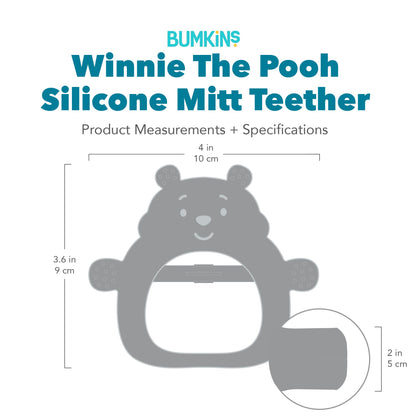 Silicone Un-Droppable Mitt Teether: Winnie the Pooh | Bumkins