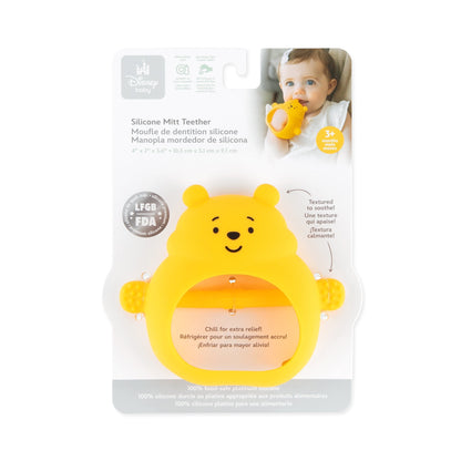 Silicone Un-Droppable Mitt Teether: Winnie the Pooh | Bumkins