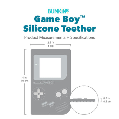 Game Boy Silicone Baby Teether with Shape and Texture – Nintendo Baby | Bumkins
