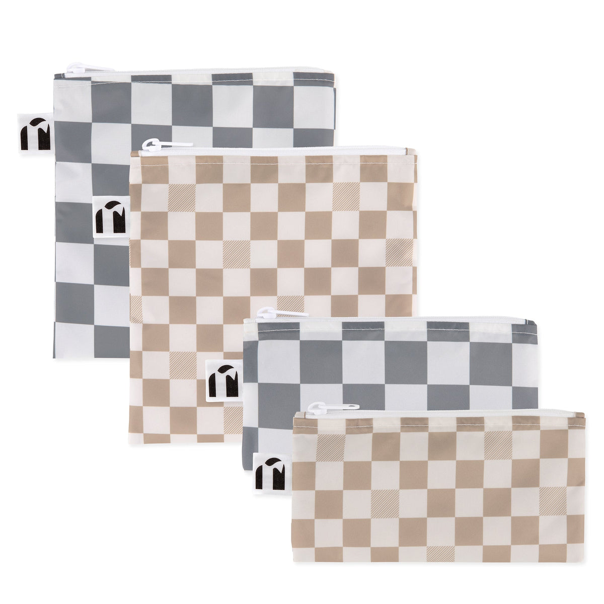 Reusable Snack Bag 4 Pack: Double Check | Bumkins