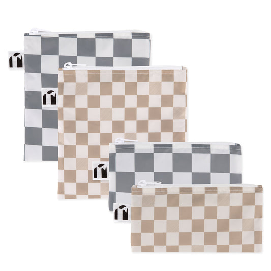 Reusable Snack Bag 4 Pack: Double Check | Bumkins