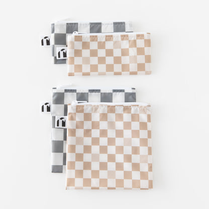 Reusable Snack Bag 4 Pack: Double Check | Bumkins