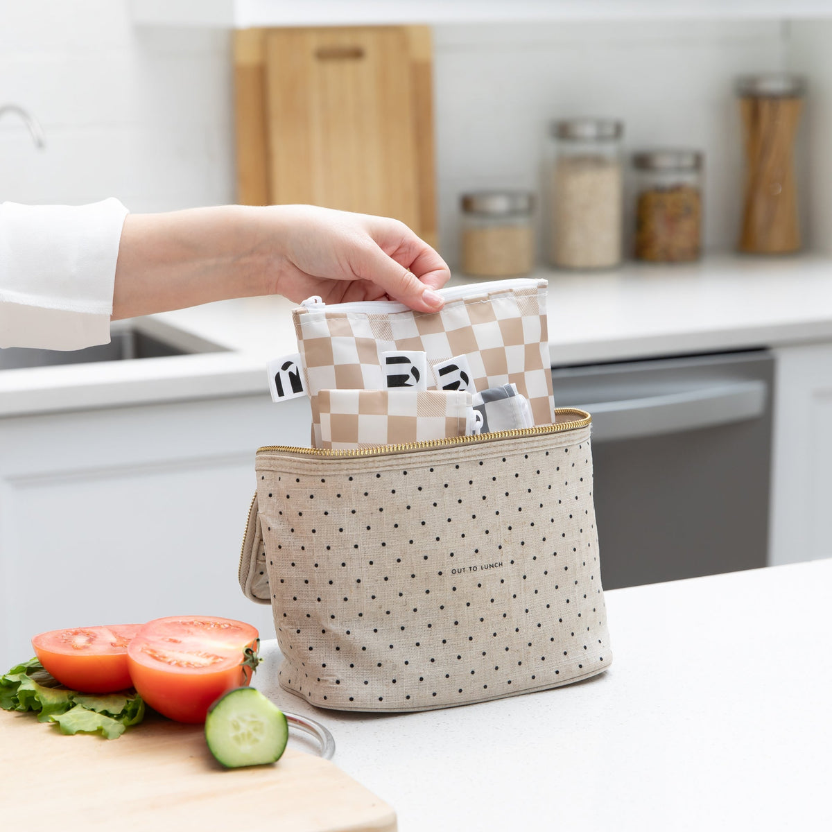 Reusable Snack Bag 4 Pack: Double Check | Bumkins