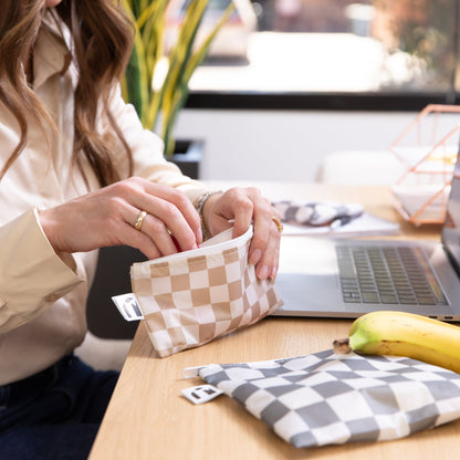 Reusable Snack Bag 4 Pack: Double Check | Bumkins