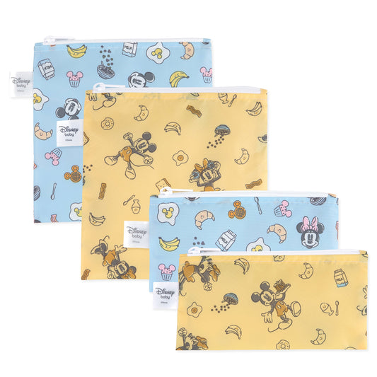 Reusable Snack Bag 4 Pack: Mickey + Minnie Mouse Brunch Bunch | Bumkins