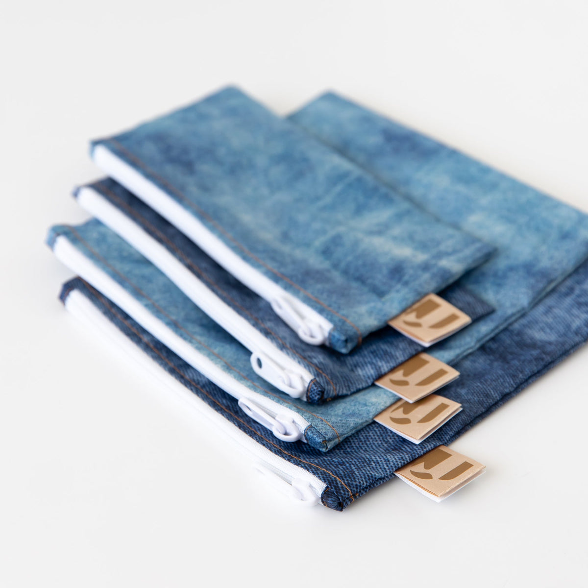 Reusable Snack Bag 4 Pack: Denim On Denim | Bumkins