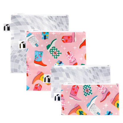 Reusable Snack Bag 4 Pack: Disco Boots | Bumkins