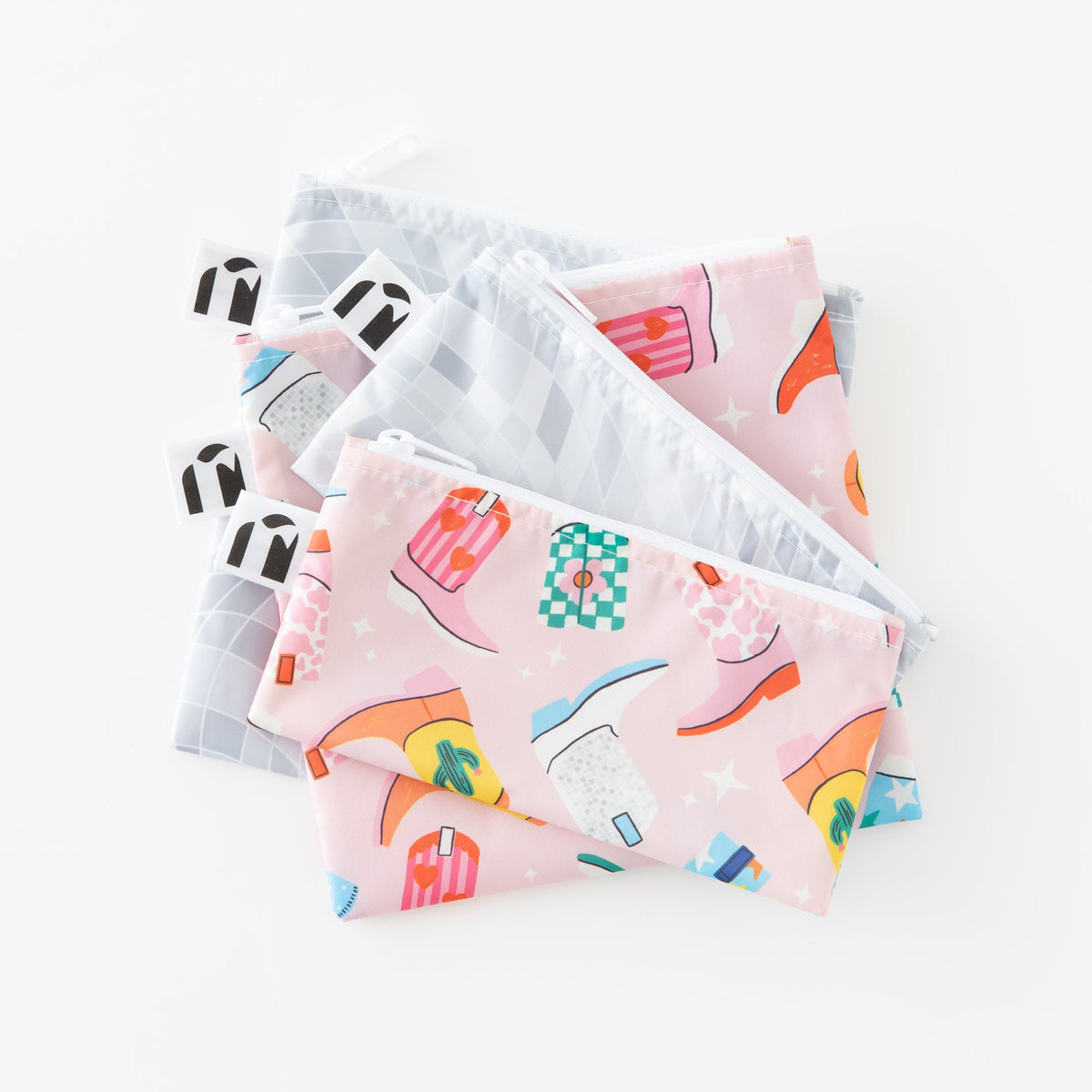 Reusable Snack Bag 4 Pack: Disco Boots | Bumkins