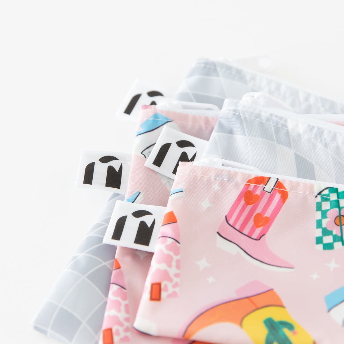 Reusable Snack Bag 4 Pack: Disco Boots | Bumkins