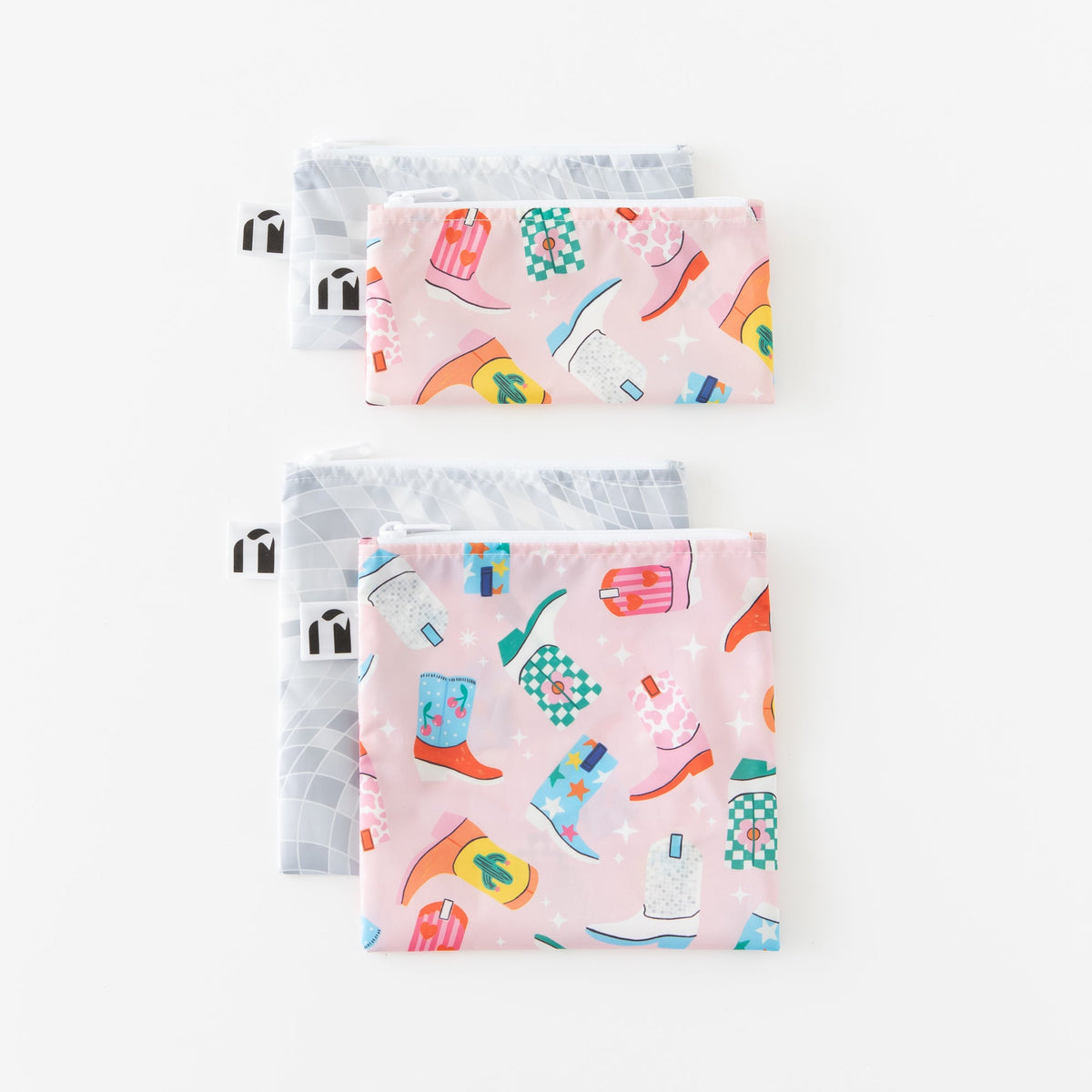Reusable Snack Bag 4 Pack: Disco Boots | Bumkins