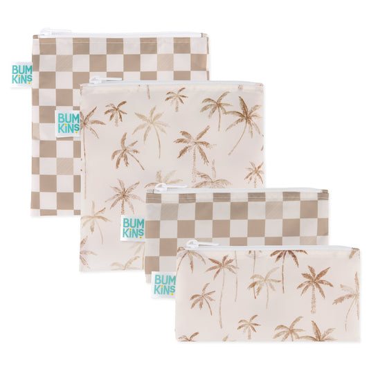 Reusable Snack Bag 4 Pack: Palm Check | Bumkins