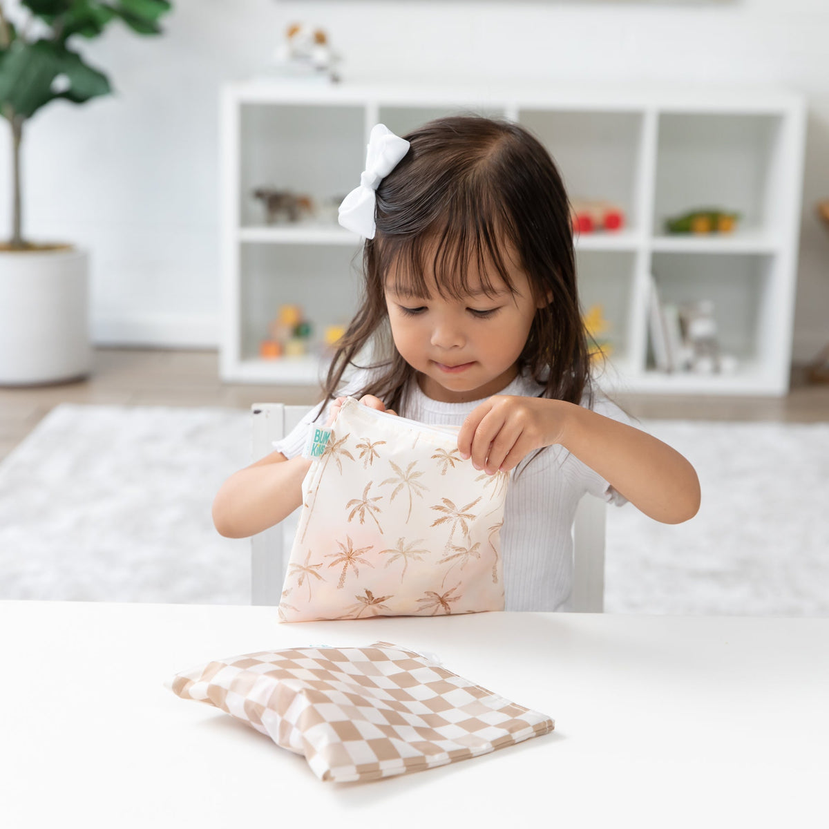 Reusable Snack Bag 4 Pack: Palm Check | Bumkins