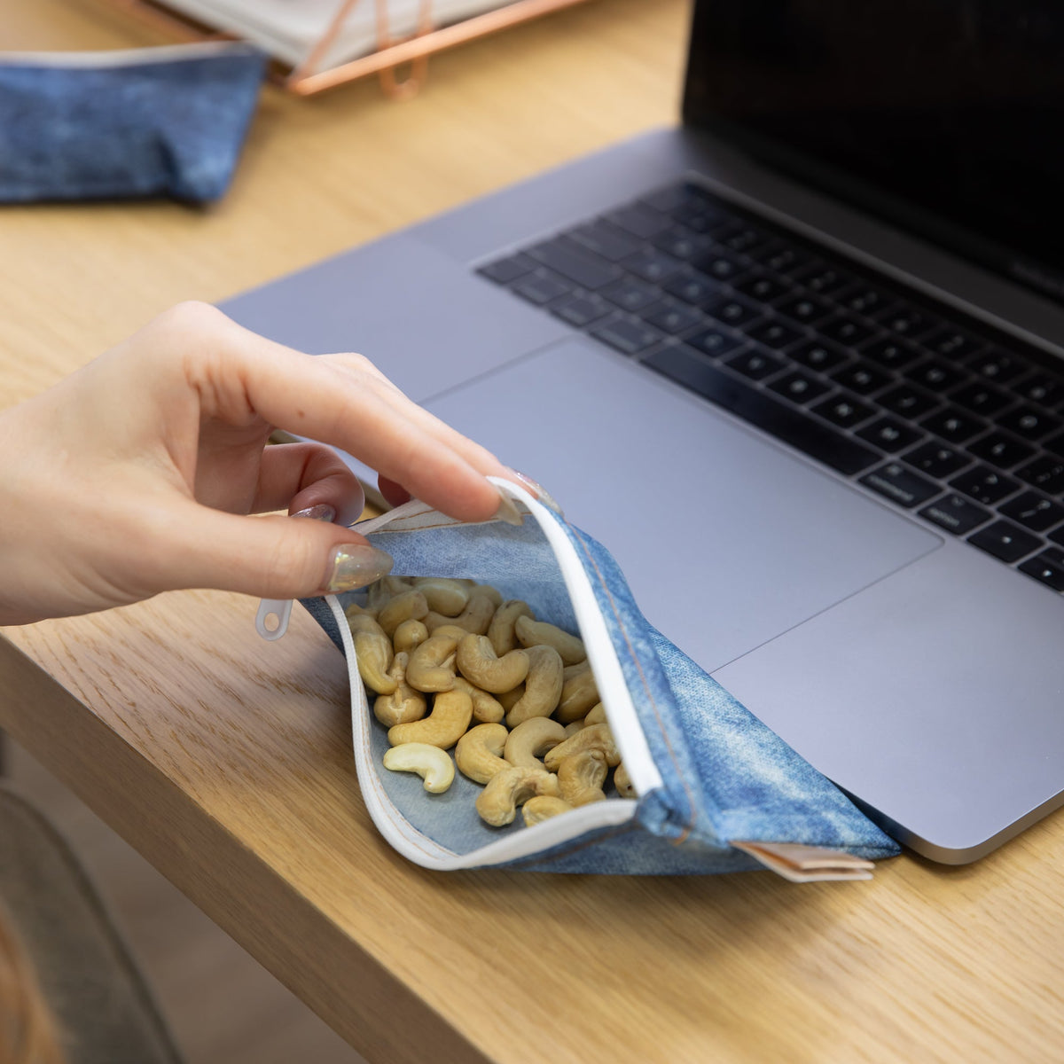 Reusable Snack Bag, Small 2 Pack: Denim on Denim | Bumkins