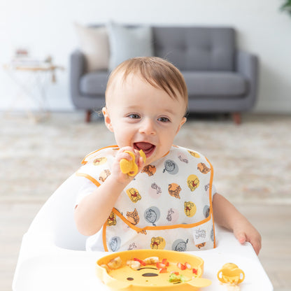 Grip Dish Essential Infant 3-Piece Mealtime Set: Disney Winnie the Poo | Bumkins