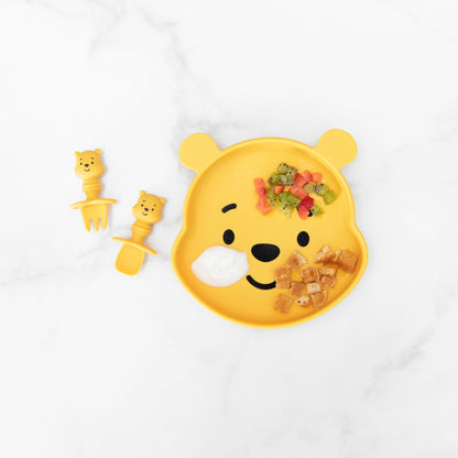 Grip Dish Essential Infant 3-Piece Mealtime Set: Disney Winnie the Poo | Bumkins