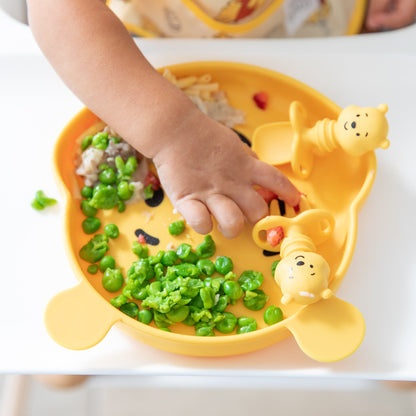 Grip Dish Essential Infant 3-Piece Mealtime Set: Disney Winnie the Poo | Bumkins