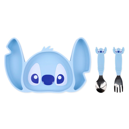 Grip Dish Essential Toddler 3-Piece Mealtime Set: Disney Stitch | Bumkins