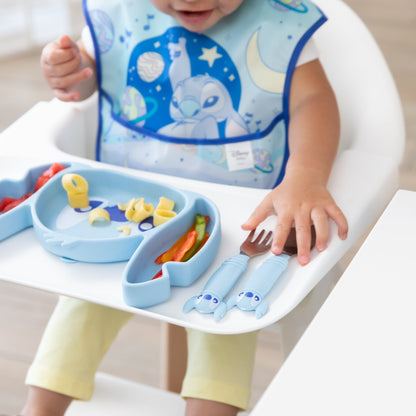 Grip Dish Essential Toddler 3-Piece Mealtime Set: Disney Stitch | Bumkins