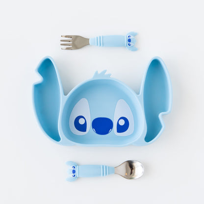 Grip Dish Essential Toddler 3-Piece Mealtime Set: Disney Stitch | Bumkins