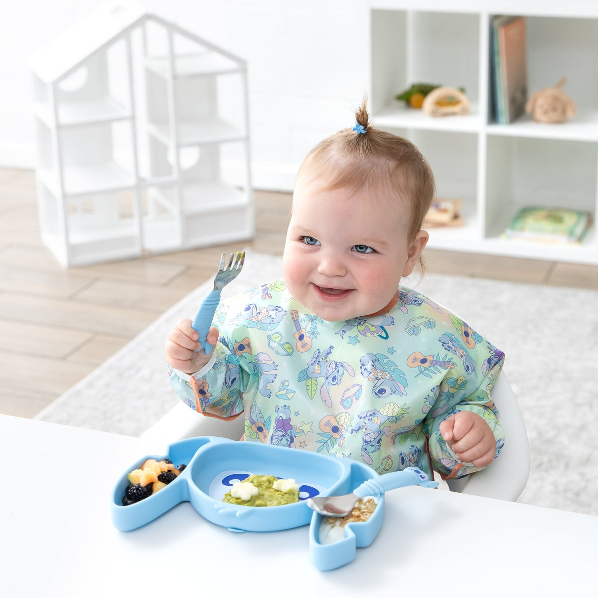 Grip Dish Essential Toddler 3-Piece Mealtime Set: Disney Stitch | Bumkins