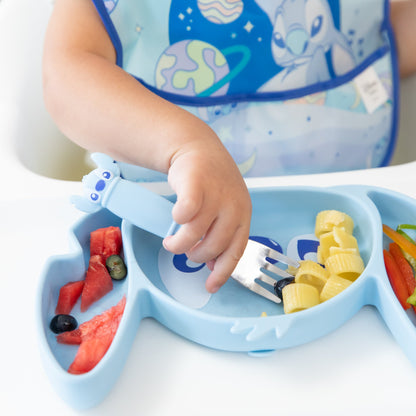 Grip Dish Essential Toddler 3-Piece Mealtime Set: Disney Stitch | Bumkins
