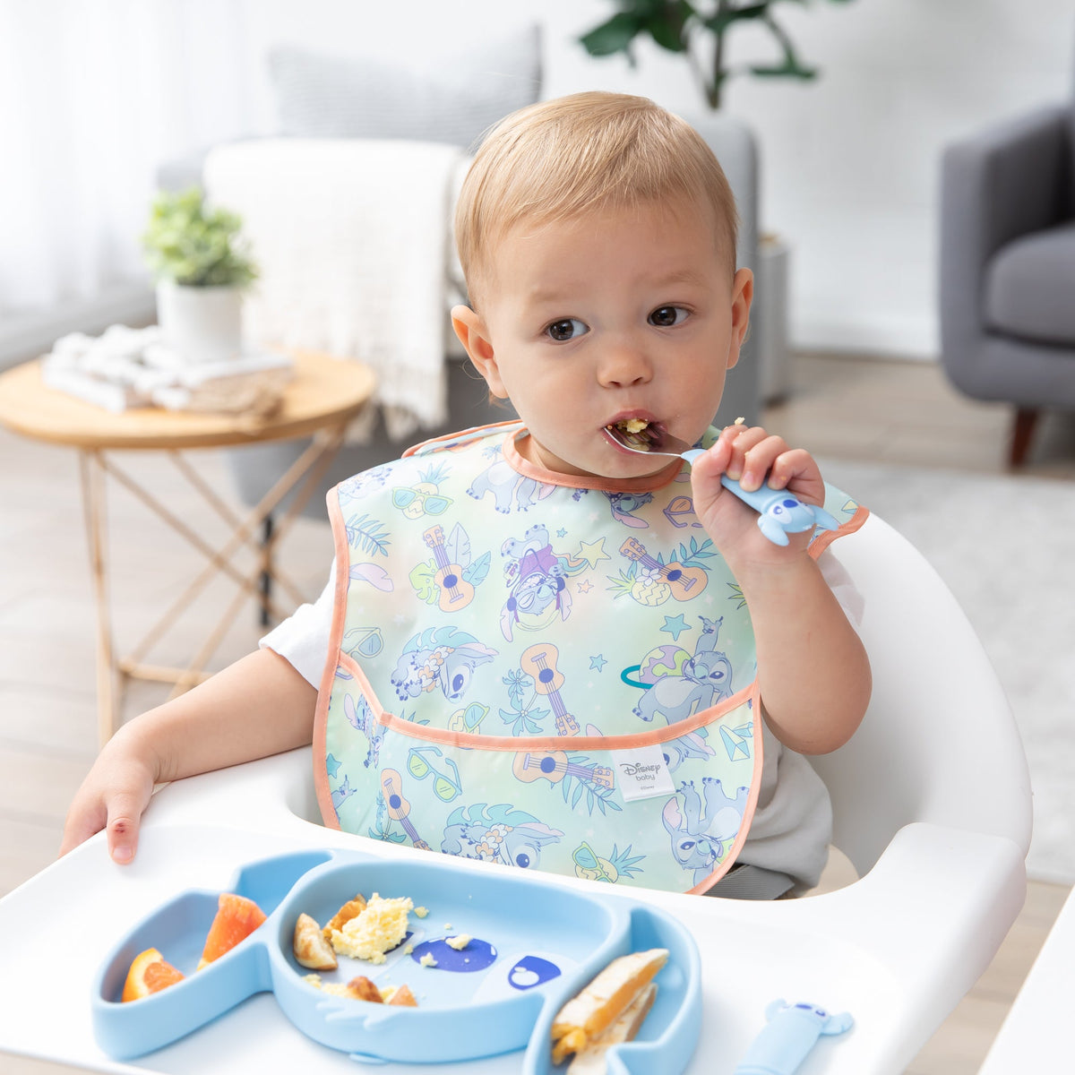 Grip Dish Essential Toddler 3-Piece Mealtime Set: Disney Stitch | Bumkins