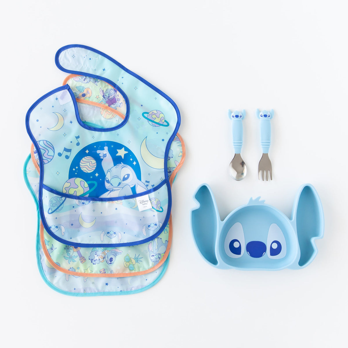 Grip Dish Essential Toddler 3-Piece Mealtime Set: Disney Stitch | Bumkins