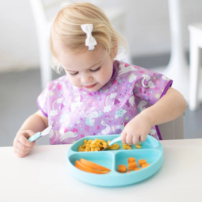 Grip Dish Essential Toddler 4-Piece Mealtime Set: Blue | Bumkins