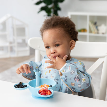 On-The-Go Mealtime 5-Piece Set: Mickey + Minnie Mouse Sunny Side Up Bl | Bumkins